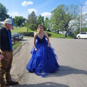 Vibrant Blue Formal Gown